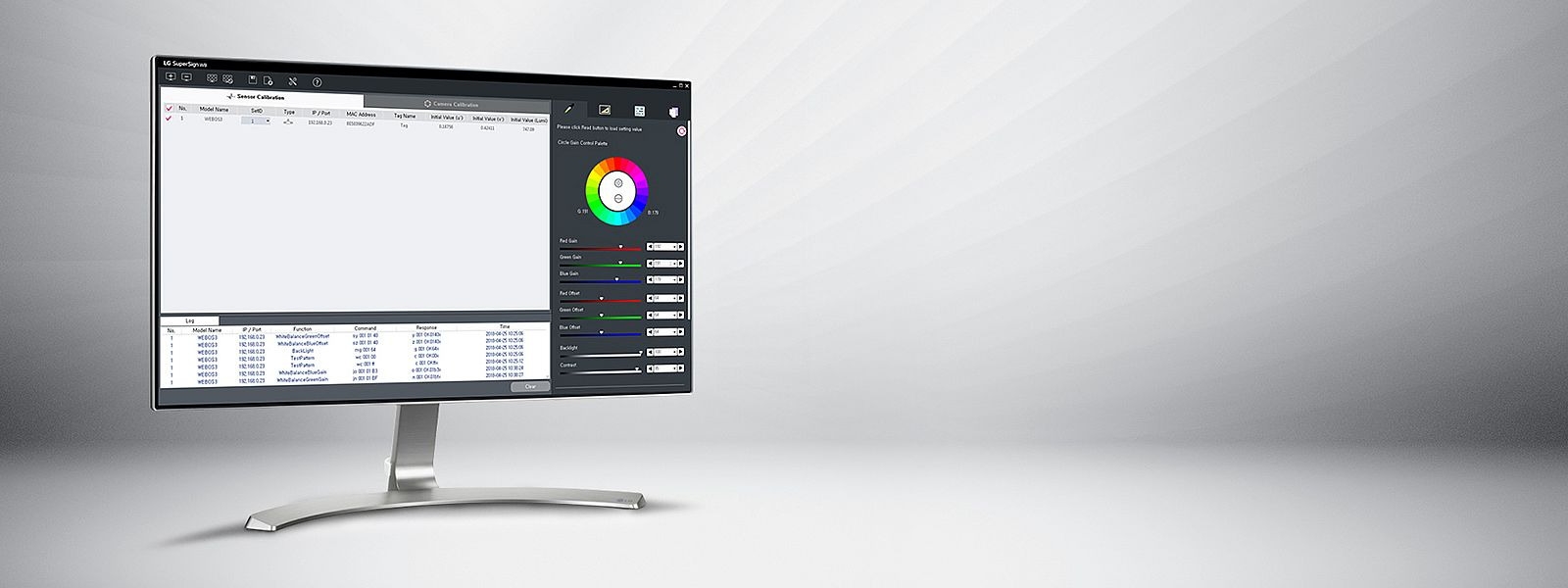 Collage of LG SuperSign WB