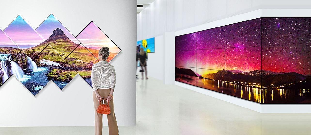 Collage of LG SuperSign properties