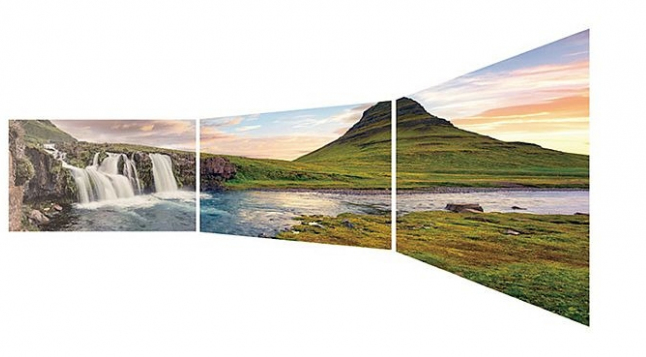 Photo of wide viewing angle IPS matrix.